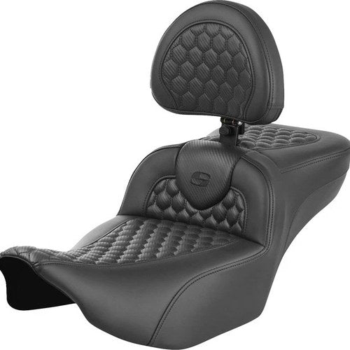 Saddlemen RoadSofa HC Ext. Reach Seat With Backrest #284986 Harley Davidson