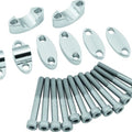 BikeMaster Handlebar Risers for 1-1/8" Bars Silver