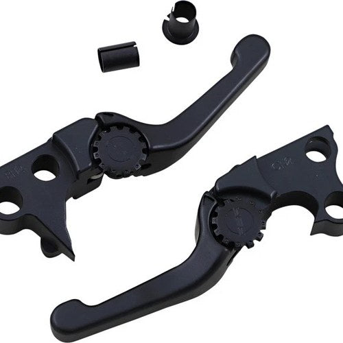 Psr Anthem Shorty Adjustable Lever Set Black #12-01666-22 Harley Davidson