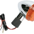 K&S DOT Turn Signal Assembly Dual Filament Front Right Chrome Amber #25-1251