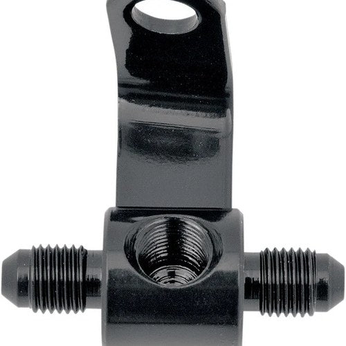 Goodridge Universal Brake Junction Block w/Brake Switch Mount Rear Black Harley