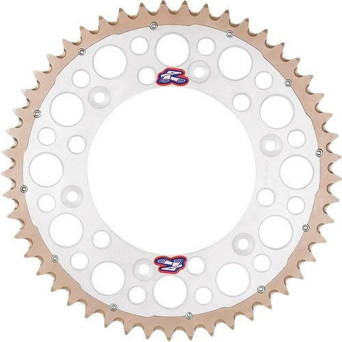 Renthal Sprocket Twinring 52T 520 Steel/Aluminum Silver #1540-520-52GPSI Honda
