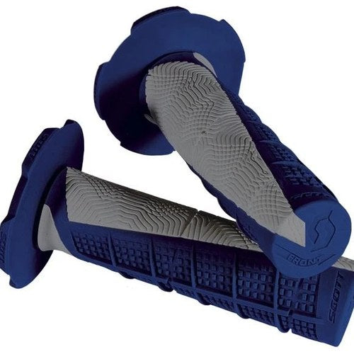 Scott Usa Deuce Half Waffle Grips Blue/Gray