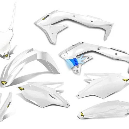 Cycra Powerflow Plastics Kit White fits Kawasaki KX250F 4-Stroke/KX250 4-Stroke