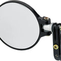 Joker Machine Folding Bar End Mirror Round 2.25" Black