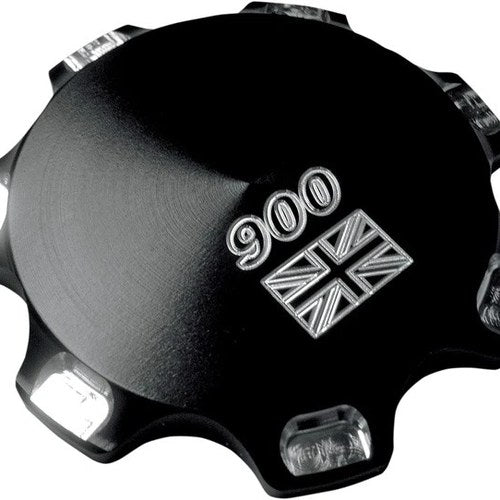 Joker Machine Gas Cap Cover Union Jack Black #09-040UB Triumph