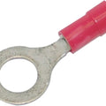 Namz Ring Terminals for 18-22 Gauge Wire 1/4" Red 25-Pack