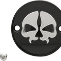 Drag Specialties Split Skull Point Cover Black #3325429