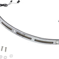 Custom D. Windshield Trim w/ LED Turn Signals Chrome Non-Sequential CD-WT2-14-C