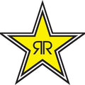 Factory Effex Die-Cut Decal 1' Rockstar Star Logo Style Yellow