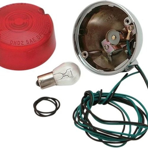 Chris Products Rear Turn Signal Single-Filament with Red #8407R Harley Davidson