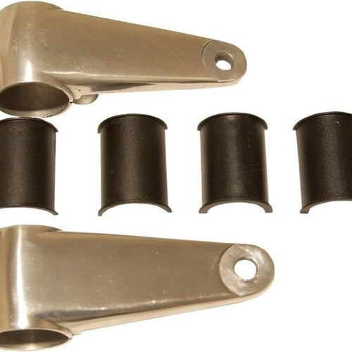 Emgo Universal Aluminum Headlamp Mounting Brackets Polished