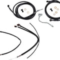 Burly Handlebar Cable/Line Kit for 14" Hangers w/ABS Black #B30-1185