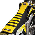 Factory Effex RS1 Seat Cover Black Base/Yellow fits Suzuki RM-Z450 2008-2017