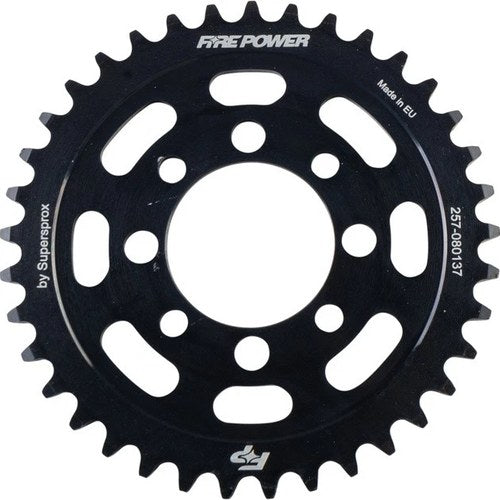 Fire Power 420 Steel Rear Sprocket 37T Black #FPS-801-37-BLK for Kawasaki/Suzuki