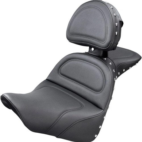 Saddlemen Explorer Special Seat With Backrest w/Chrome Studs #283755