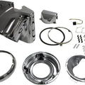 Drag Specialties Nacelle Kit for 7" Headlights Chrome Harley Davidson