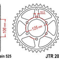 JT Steel Rear Sprocket 525 50T #JTR2014.50 Triumph Tiger 800
