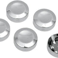 DS Rear Pulley Bolt Covers Chrome 5-Pack Harley Davidson #142814