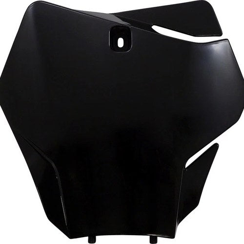 UFO Front Number Plate Black GG07130001 Gas MC 125/MC 250
