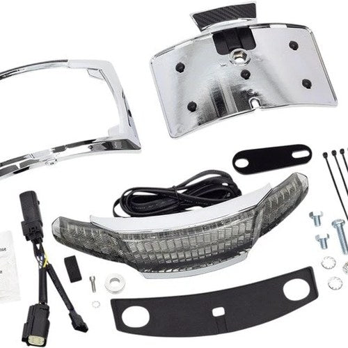 Ciro Latitude Taillight & License Lightstrike Lighting Chrome Smoke Lens 40254