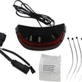 Ciro Crown Taillight with Lightstrike Lighting Black Red Lens #40174