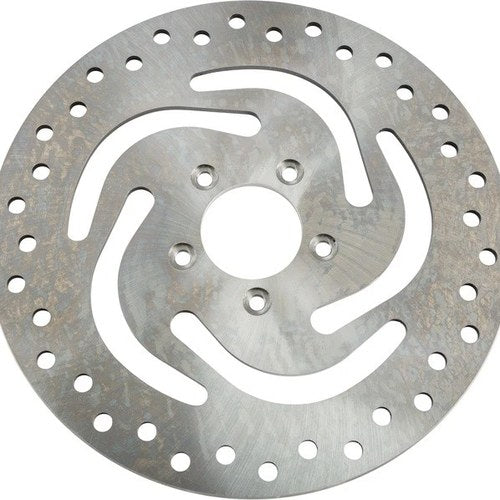HardDrive HD Style Drilled Vented Front Right Brake Rotor Machined 144310 Harley