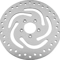 HardDrive HD Style Drilled Vented Front Right Brake Rotor Polished 144313 Harley