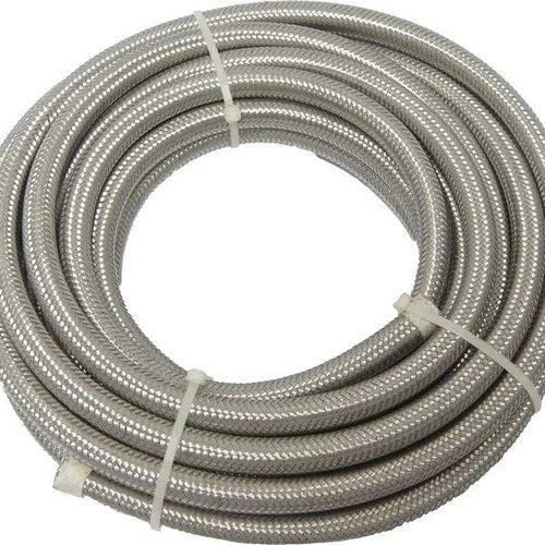 HardDrive Stainless Steel Braided Oil/Fuel Hose 3/8"-25ft