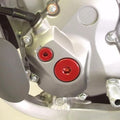 Works Connection Engine Plugs Aluminum Red fits Suzuki RM-Z450/RM-Z250/RMX450Z