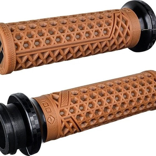 Odi Vans V-Twin Full Waffle Lock-On Grips 1" Gum Rubber/Checker Clamp Indian Tbw