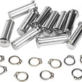 HardDrive Clutch Lever Pivot Pins with Clips Chrome #051207 Harley Davidson