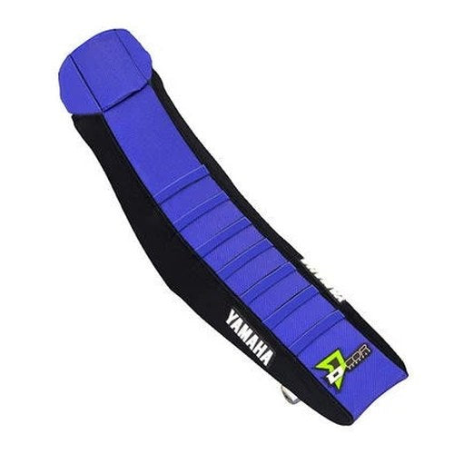 Dcor Ribbed Seat Cover Black/Blue #30-50-485 for Yamaha YZ450F/YZ250F 4-Stroke
