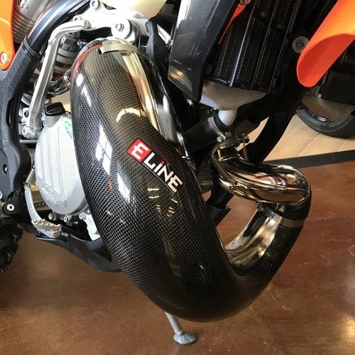 E-Line Carbon Fiber Pipe Guard For Fmf Fatty #MPG12523C KTM/Husqvarna/Gas