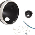 Emgo Lucas Style Side-Mount Headlight Shell 7" Black