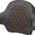 Saddlemen LS Tour-Pak Backrest Pad Orange Stitch #285054 Harley Davidson