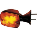 K&S DOT Turn Signal Assembly D/F Front Black Amber #25-2075 for Kawasaki