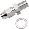 DS 3/8"-24 Male Npt Brake Fitting Straight Chrome