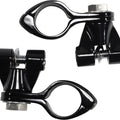 Ciro Engine Guard Highway Peg Mounting Kit Male-Mount D-Spring Standard Black