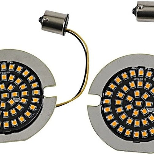 DS LED Flat Turn Signal Inserts 1156 LED Amber