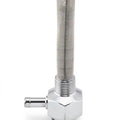 Pingel Smooth Power-Flo Petcock Chrome 90 Degree Forward 3/8" Npt Hex #1211-CH