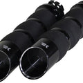 Khrome Werks Air Cushion Edge Tip Grips Black #500250 Harley Davidson