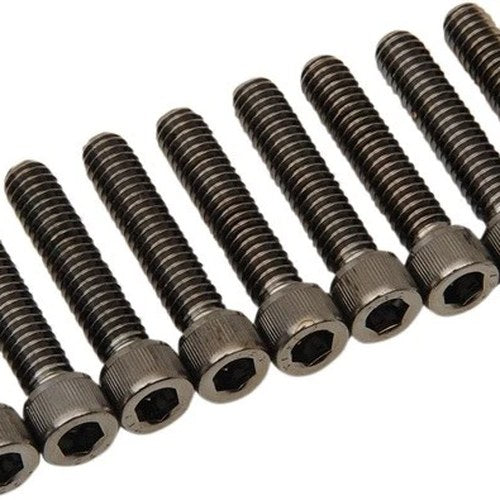 Drag Specialties Cam Cover Bolt Kit Knurled Black #175388