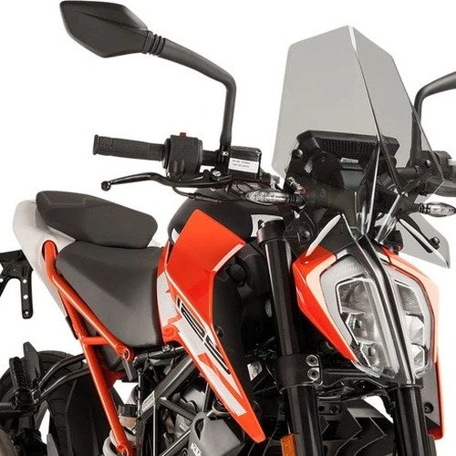 Puig Naked Sport Windscreen Light Smoke #9514H KTM 390 Duke 2017-2018