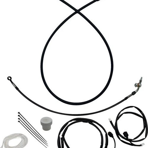 Fat Baggers EZ Install Cable/Line Kit for 18" Ape Bars Black #149918-B