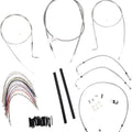 Burly Cable/Brake Line Kit for 16" Ape Hangers Stainless Braid #B30-1077