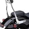 Cobra Detachable Round Passenger Backrest Chrome #602-2006 Harley Davidson