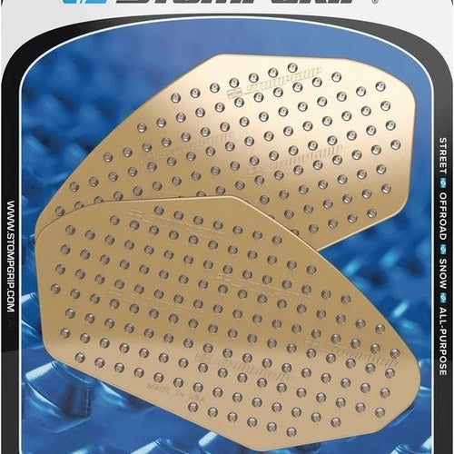 Stomp Volcano Profile Traction Pad Tank Grips Clear for Kawasaki Ninja 650