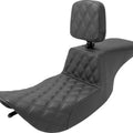 Saddlemen Tour Step-Up LS Seat With Backrest F. Lattice Stitch #284605
