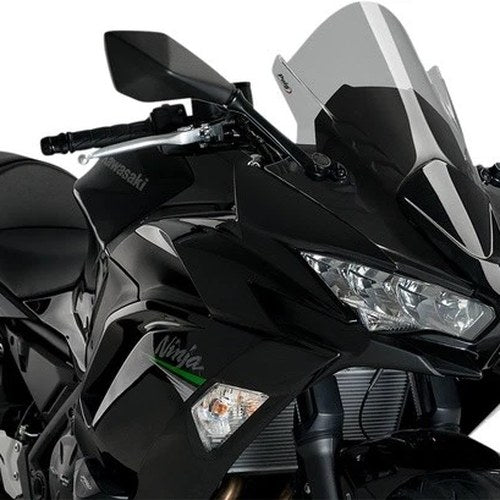 Puig 3mm Z Racing Windscreen Smoke 3881H for Kawasaki